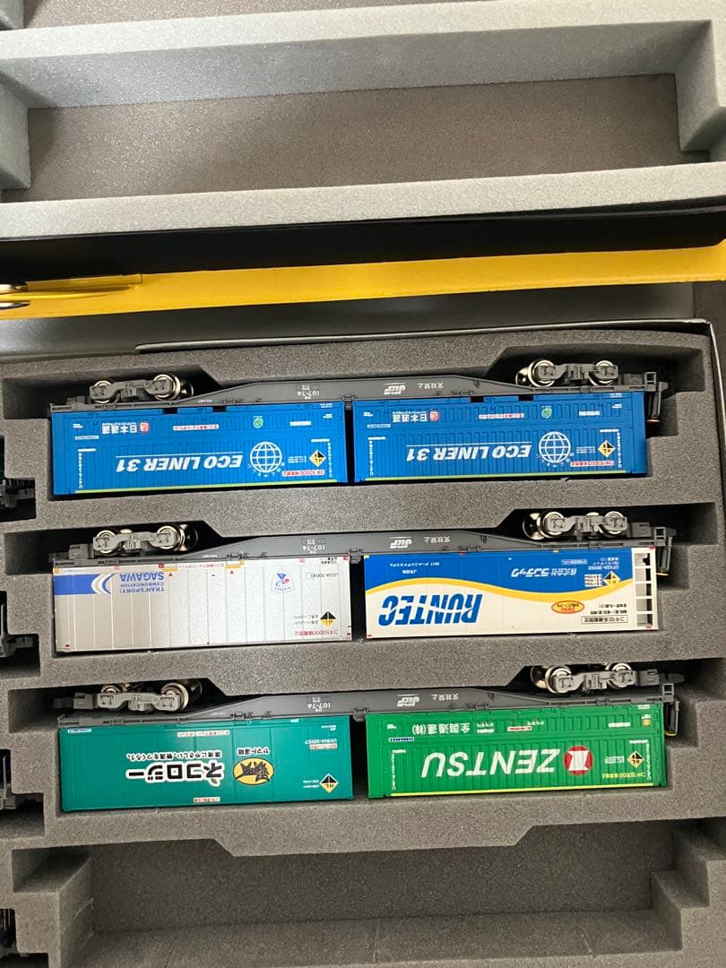Nゲージ コキ19両セット コンテナ積載 - メルカリ