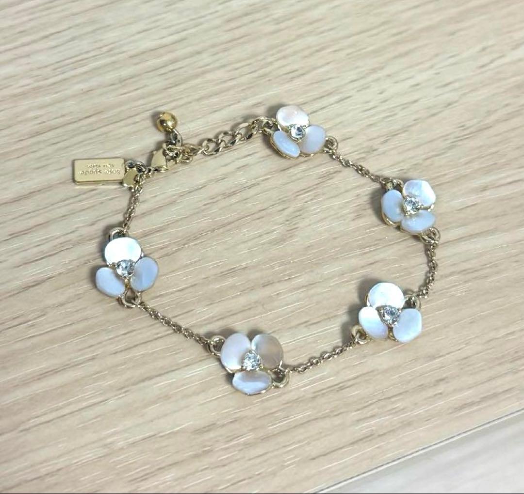 kate spade ケイトスペード パンジー ブレスレット kate spade】プレシャス パンジー ブレスレット＊可憐なお花＊ (kate