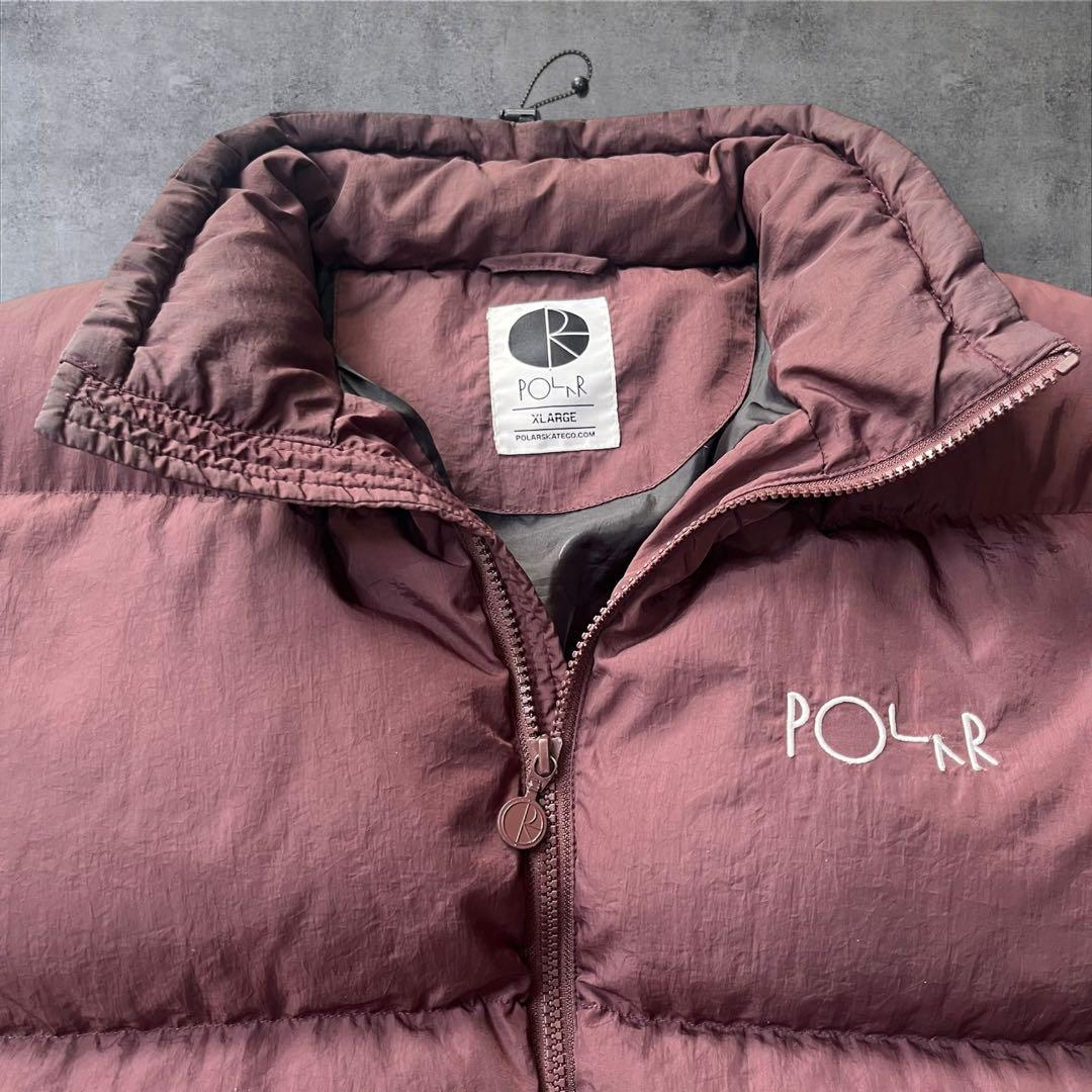 POLAR skate ダウンジャケット Lサイズ パファー ダッグダウン 肉厚