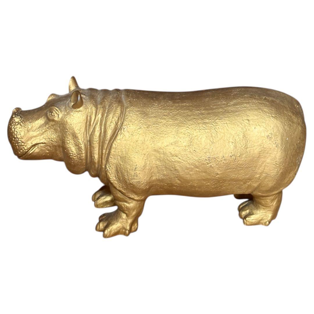 franc franc ideacoのカバとサイのゴールド置物 - メルカリ