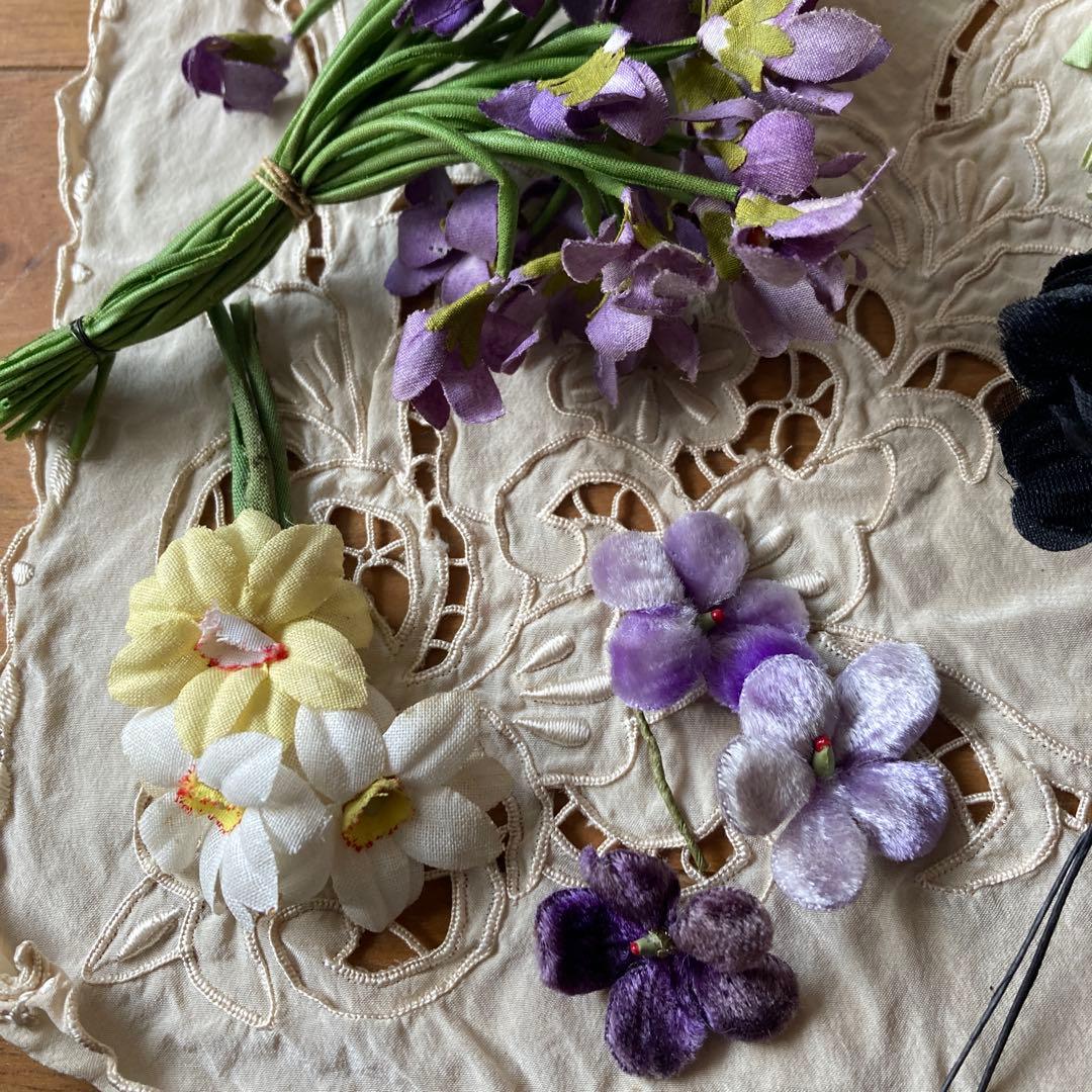 フランスアンティーク 布花アソート｜フランスアンティーク 布花アソート