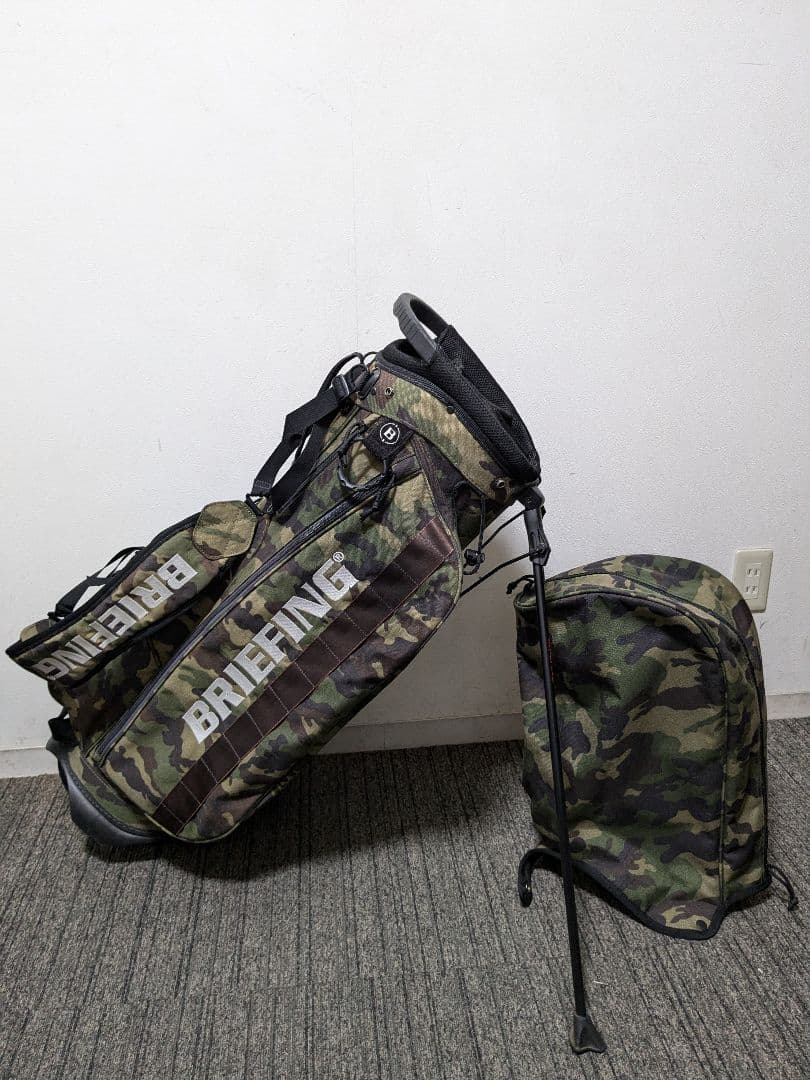 BRIEFING 迷彩 セルフ スタンドキャデイバック