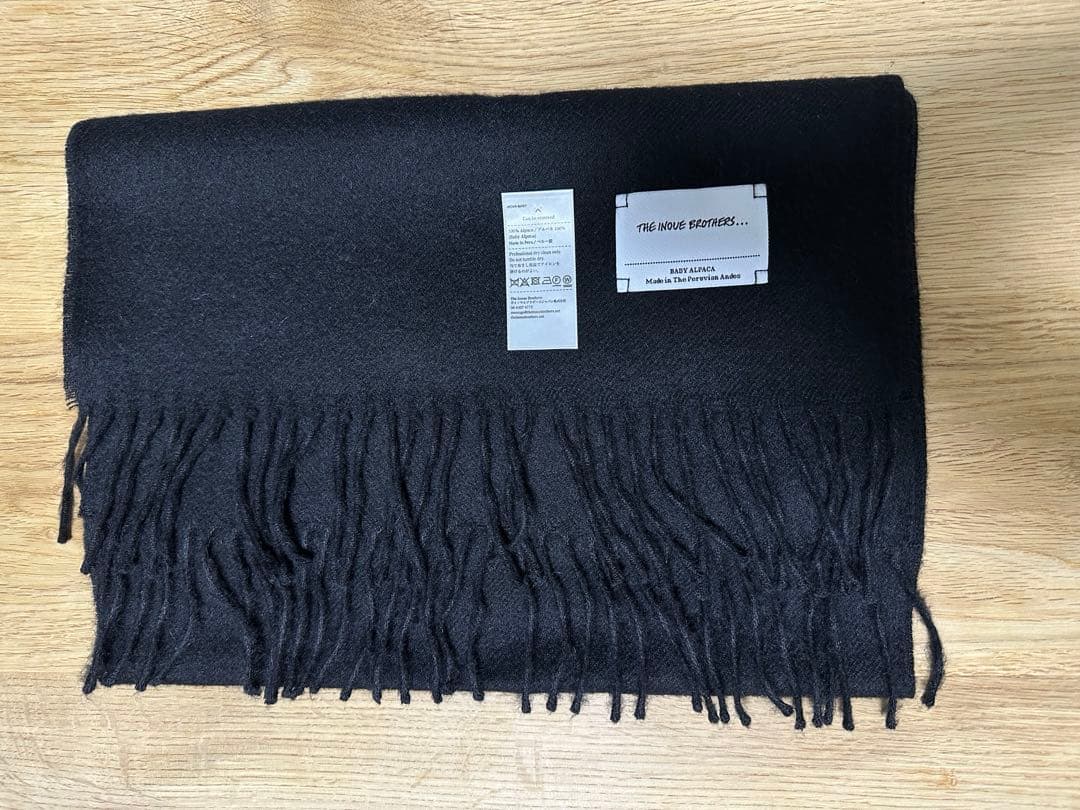 THE INOUE BROTHERS アルパカ ソリッドマフラー 35x180 BEAMS MEN｜THE INOUE BROTHERS / アルパカ ソリッドマフラー 35x180