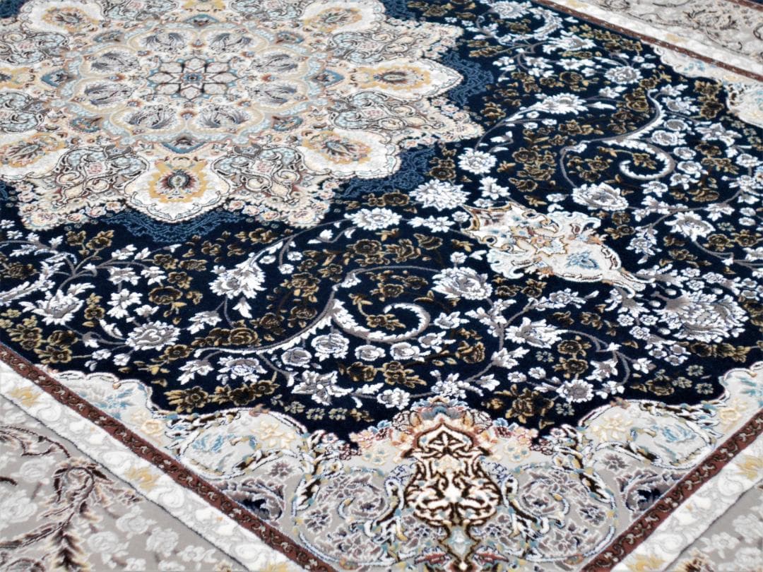 225万ノット！超高密度織 絨毯！本場 イラン産200×250cm-202161
