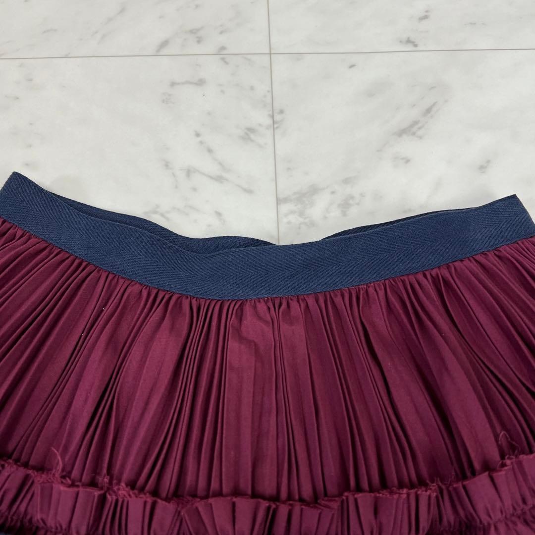 sacai サカイ ベルデットプリーツスカート ベルト コレクション