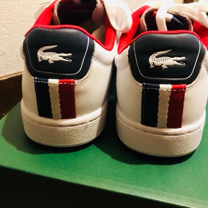 LACOSTE スニーカー トリコロール 24.5cm