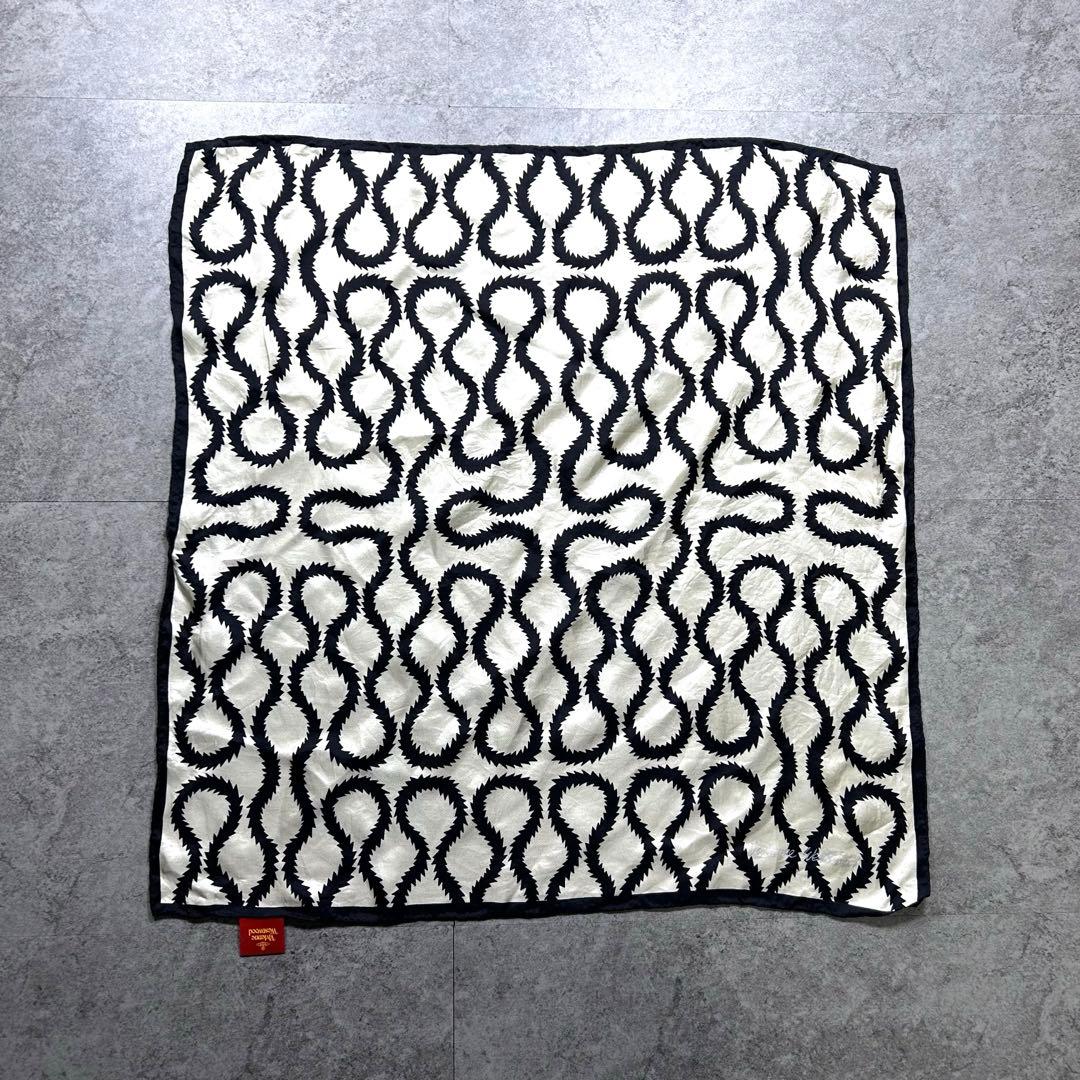 希少【ヴィヴィアンウエストウッド】スカーフ/スクイグル/大判/Y2K/パンク◎黒 希少【ヴィヴィアンウエストウッド】スカーフ/スクイグル/大判/Y2K