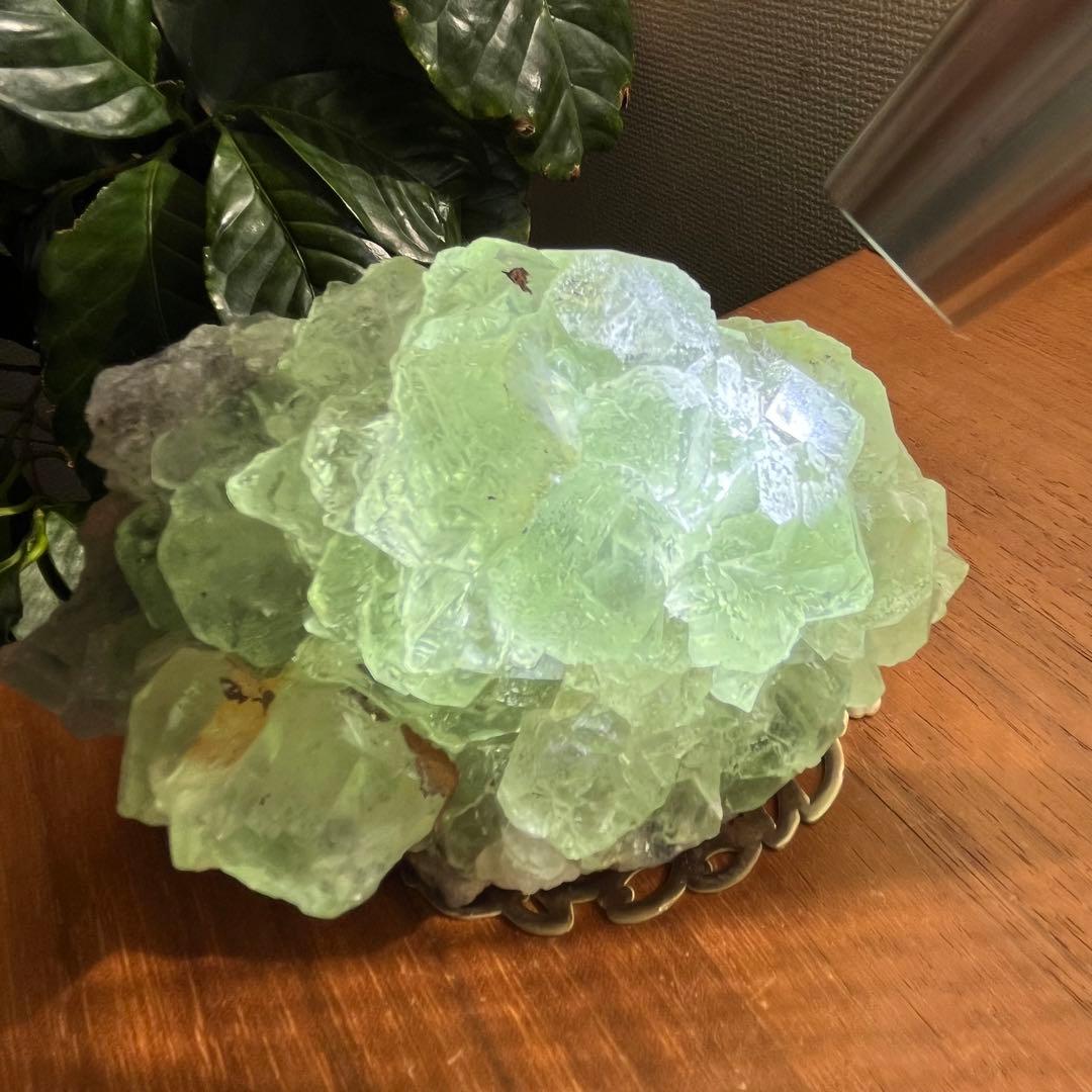 天然石 湖南省産 大型グリーンフローライト原石991g ◇お得な500gパック！◇爽やかなグリーンカラー！◇ナチュラルロック