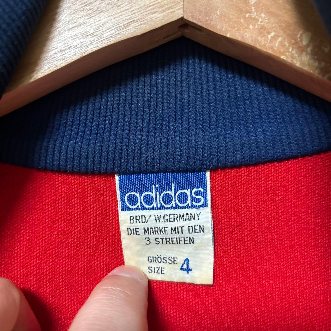 限定価格】adidas 70sトラックジャケット 西ドイツ製 デサント レッド