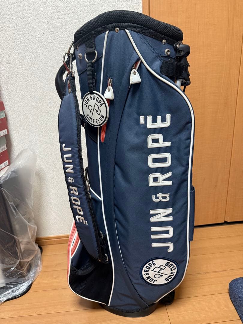 JUN & ROPE ゴルフキャディバッグ ネイビー ジュンアンドロペの通販は