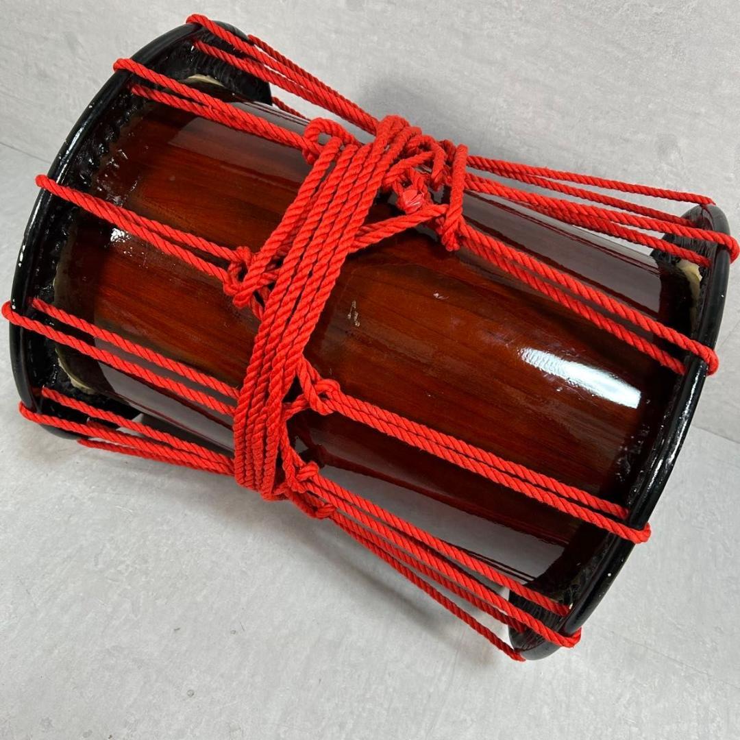 桶太鼓 担ぎ太鼓 1尺6寸 一尺六寸 1.6尺 和太鼓 本皮 - メルカリ