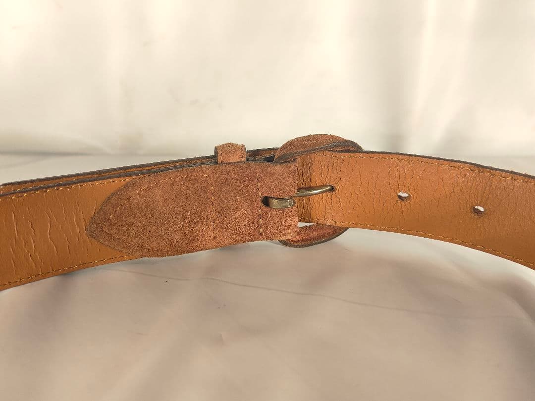 ヴィンテージ】ポロラルフローレン 高級スエード ドレスベルト USA製