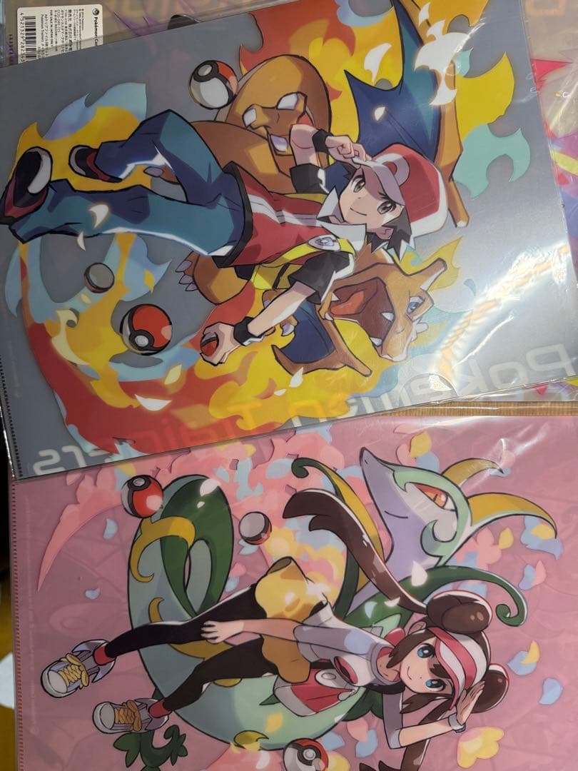ポケモン A4クリアファイル５枚セット メイ カミツレ フウロ　レッド　グリーン ポケモン A4クリアファイル5枚セット メイ カミツレ フウロ レッド