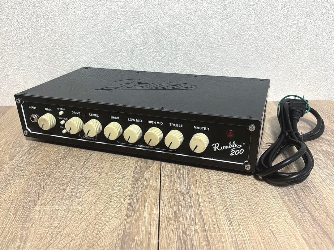 【廃盤】Fender Rumble 200 Head / ベースアンプヘッド 楽天市場】Fender / RUMBLE 200 HEAD 200wベースアンプヘッド ランブル