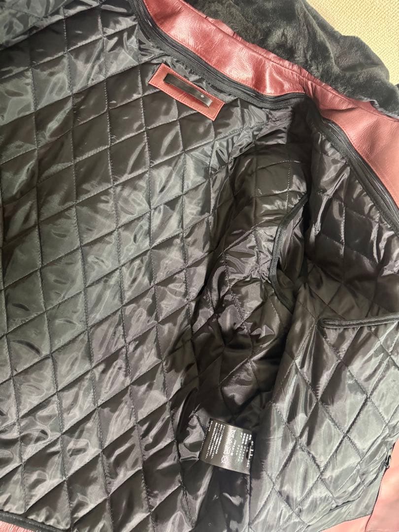 Tossy様専用 完売品 襟ボアハイネックシングルライダースジャケット