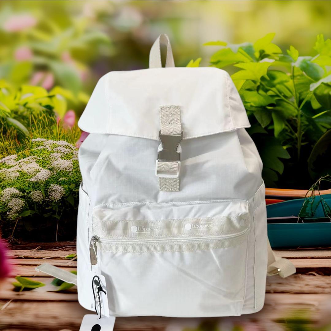 レスポートサック 神崎恵 ホワイト リュック バックパック - メルカリ