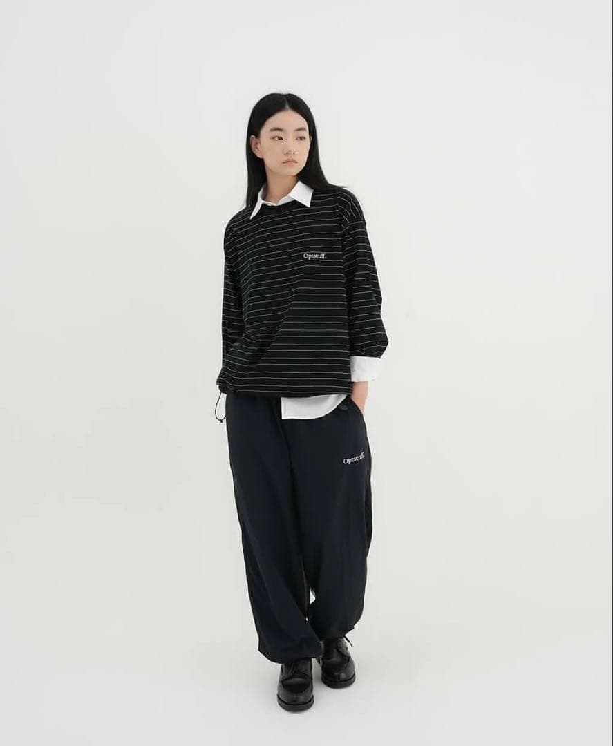 OPTSTUFF DRAWSTRING BORDER LONG SLEEVE T - メルカリ