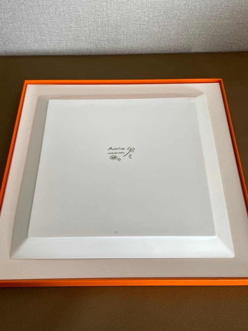 HERMES Mesclun エルメス メスクラン スクエア プレート 23cm - メルカリ