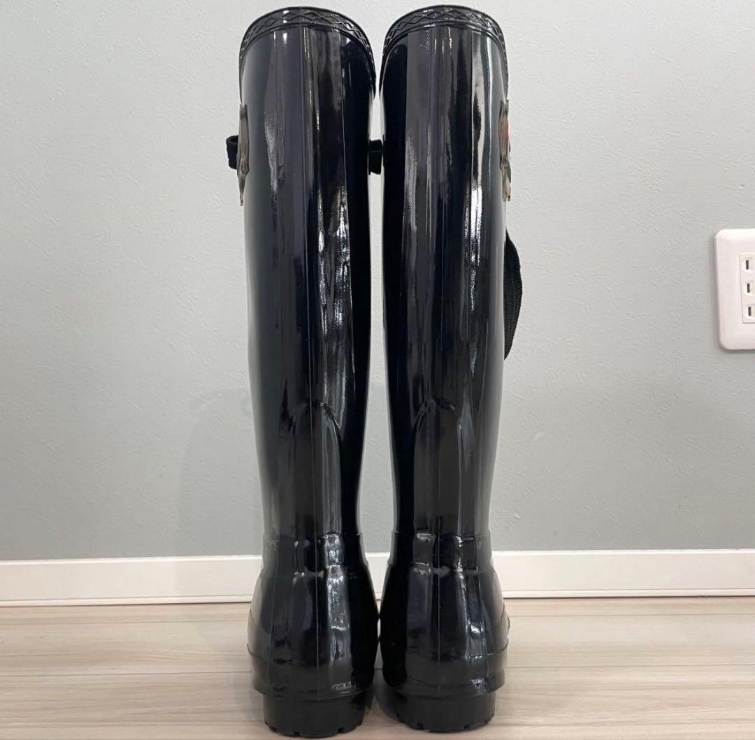 極美品】レッドヴァレンティノ レインブーツ ブラック 37 箱付き - 靴