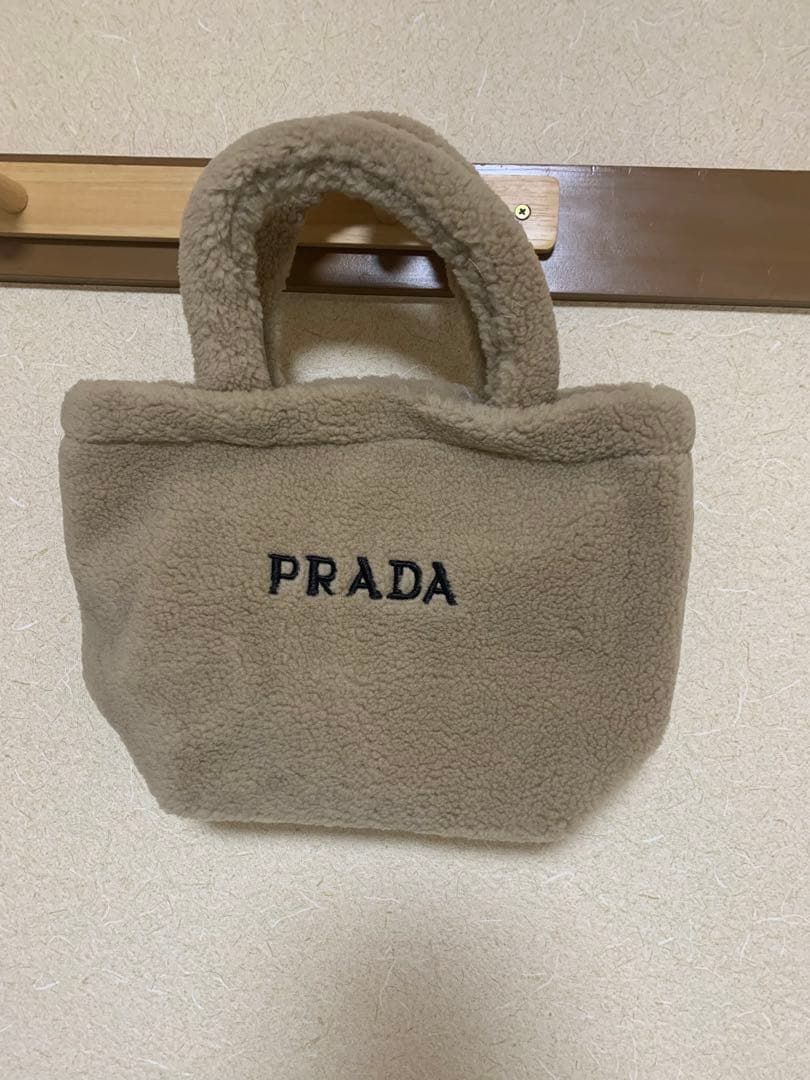 プラダノベルティ新品未使用フリースハンドバッグ ベージュ PRADA - プラダ ノベルティ フリーストート ベージュの通販 by aki's