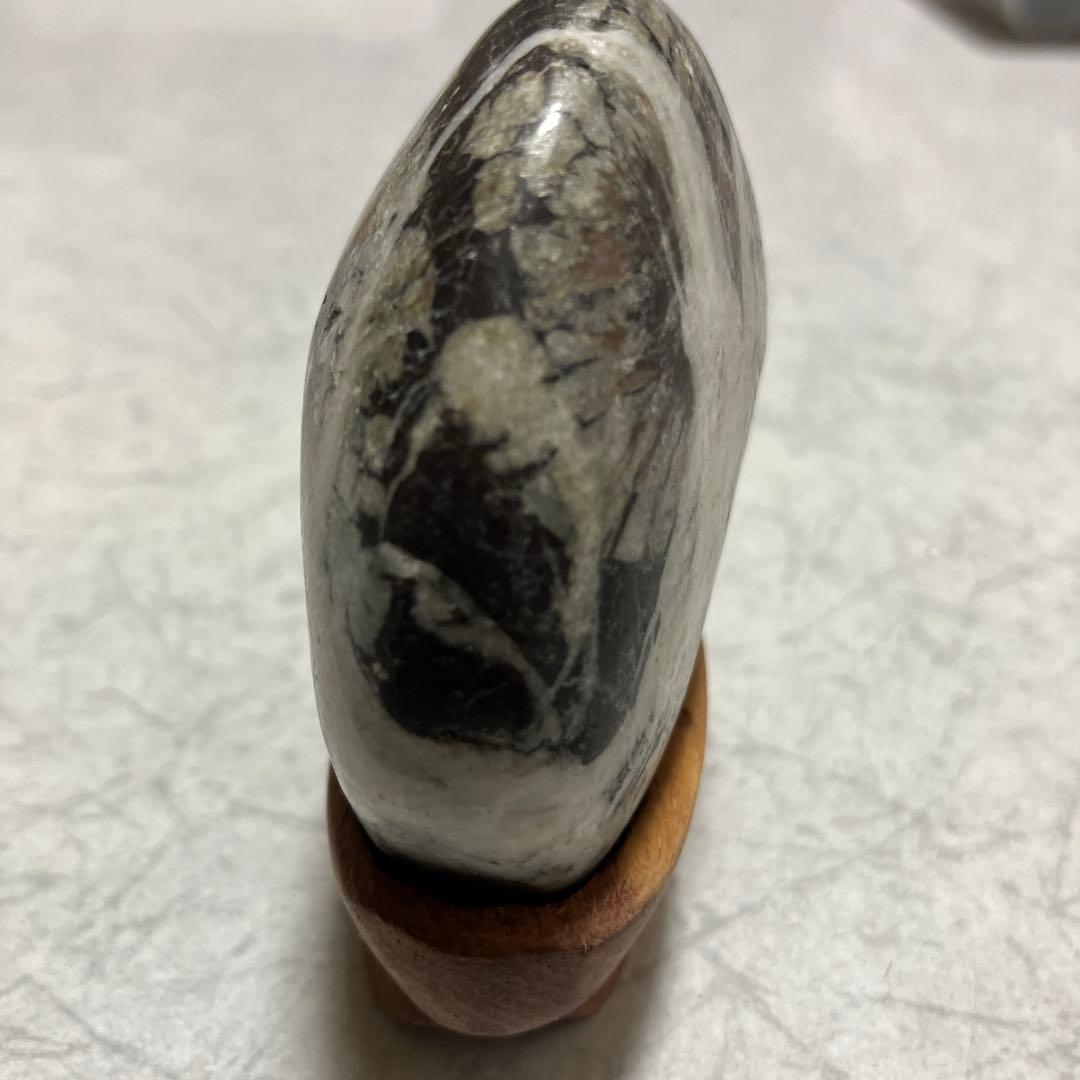 菊花石 秩父 木製台座付き - メルカリ