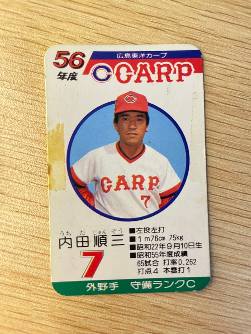タカラ プロ野球カード 昭和56年度版 広島東洋カープ - メルカリ