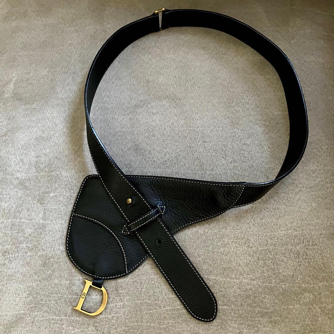 Christian Dior クリスチャンディオール サドルウエストポーチ ロゴ 中古・古着通販】Christian Dior (クリスチャン ディオール) サドル