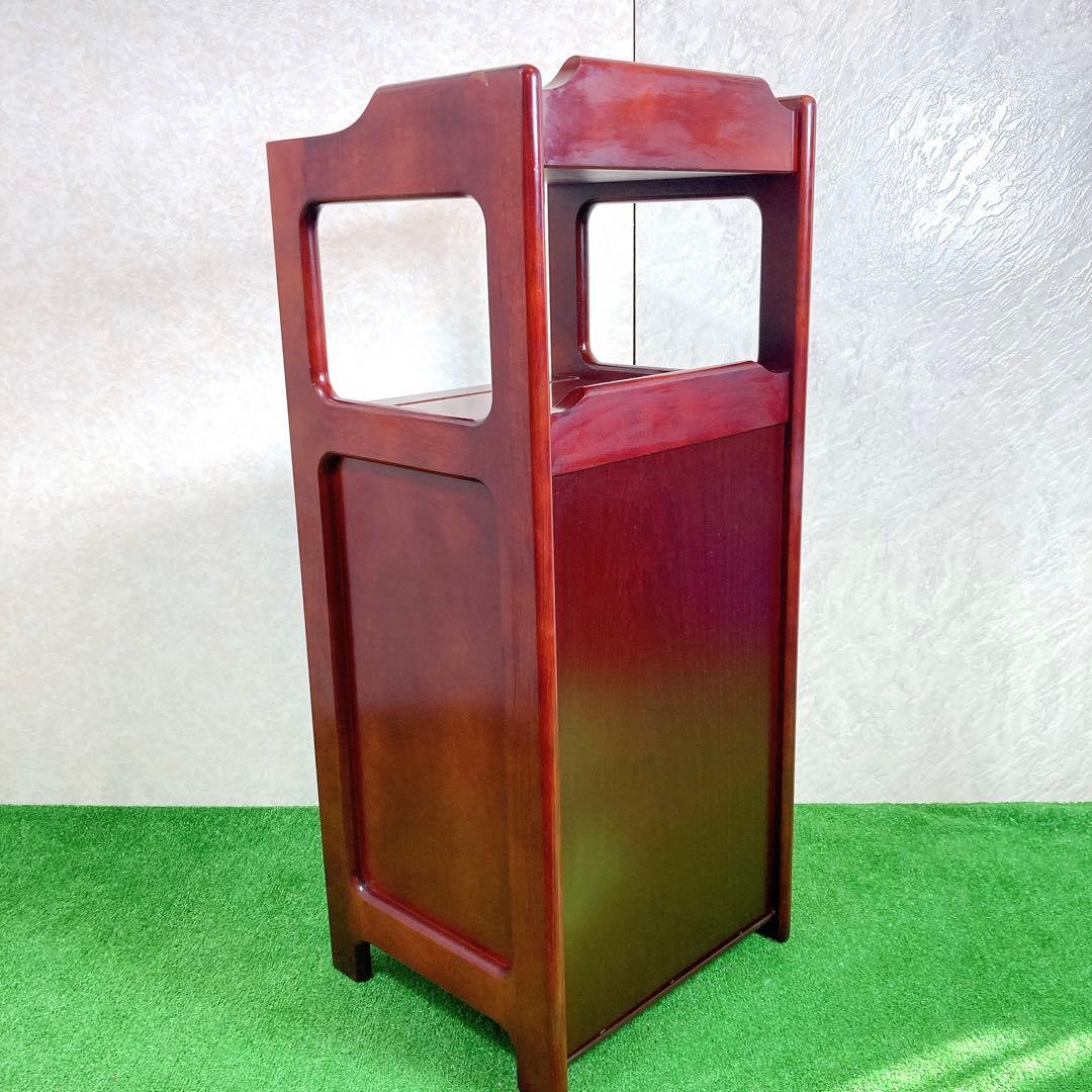 カリモク 電話台 棚 サイドラック チェスト 昭和レトロ コロニアル