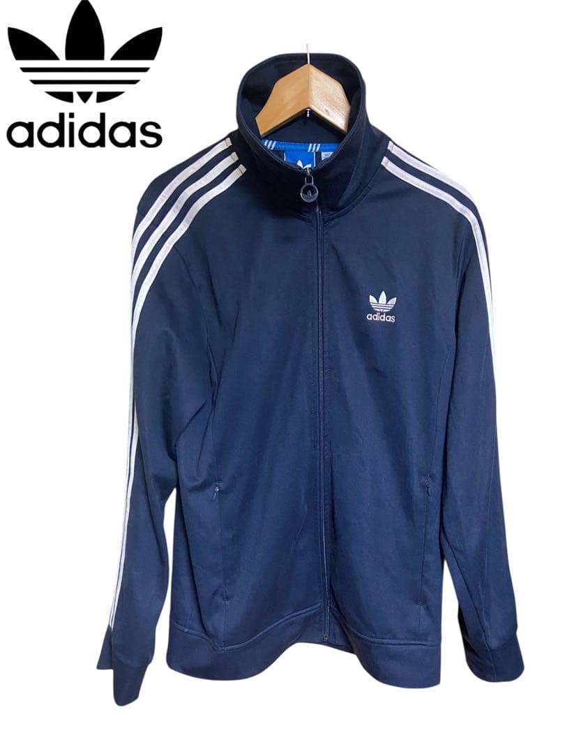 adidas Originals ヨーロッパTT ジャージ ネイビー XL adidas（アディダス） 80's シンガポール製 ビンテージ ジャージ