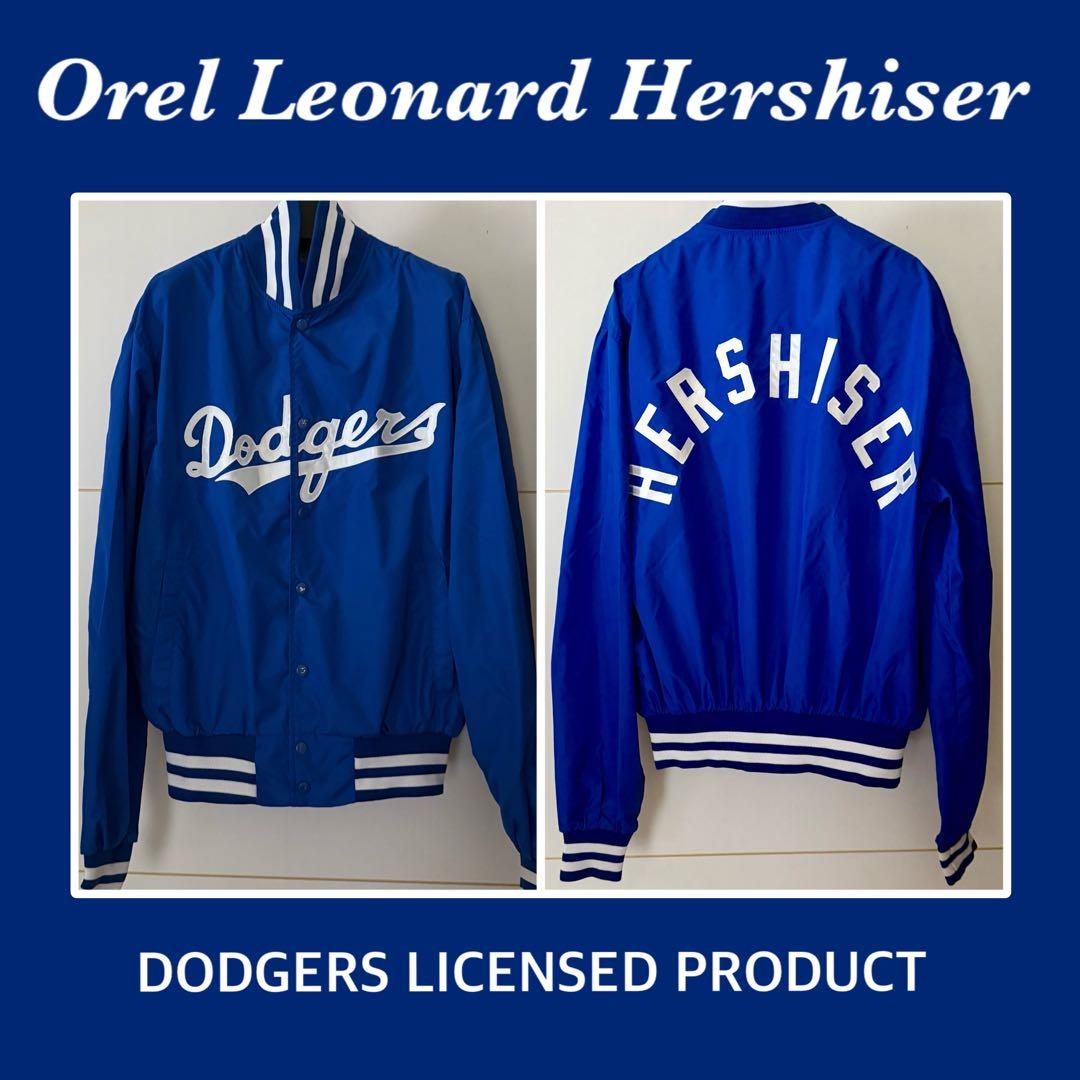 Dodgers Hershiser ハーシュハイザーウィンドブレーカー80年代 JUNRED（ジュンレッド）の「ヴィンテージウォッシュレザーバイカー