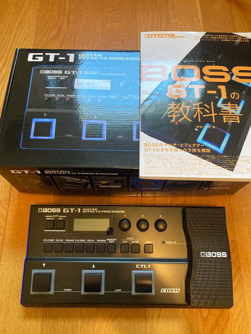 【美品】BOSS GT-1 マルチエフェクター 教科書セット シンコーミュージック シンコー・ミュージック・ムック THE EFFECTOR
