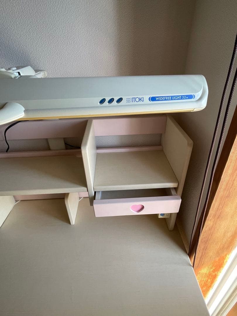 引き取り希望 イトーキ(ITOKI)学習机 フリーワン セット出品 ピンク-高品質