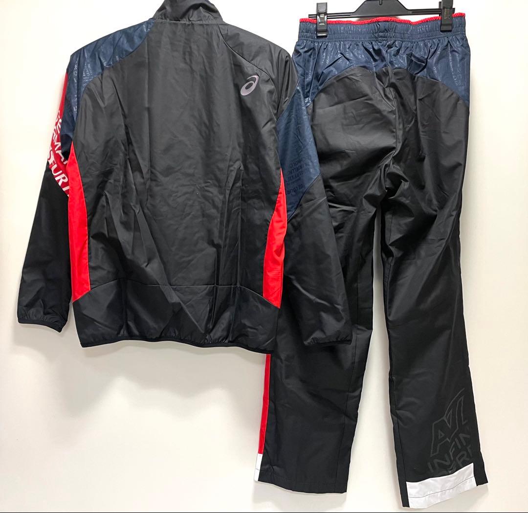 アシックス【M】XAW720-XAW820 ウォーマー上下組 ブラック 黒 楽天