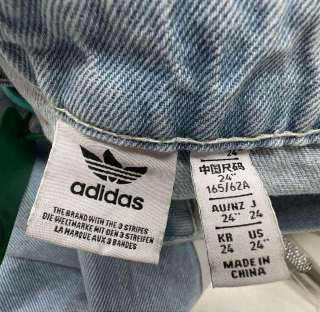 新品24 Adidas ADILLENUM デニムパンツ ブルー JY4515 - メルカリ