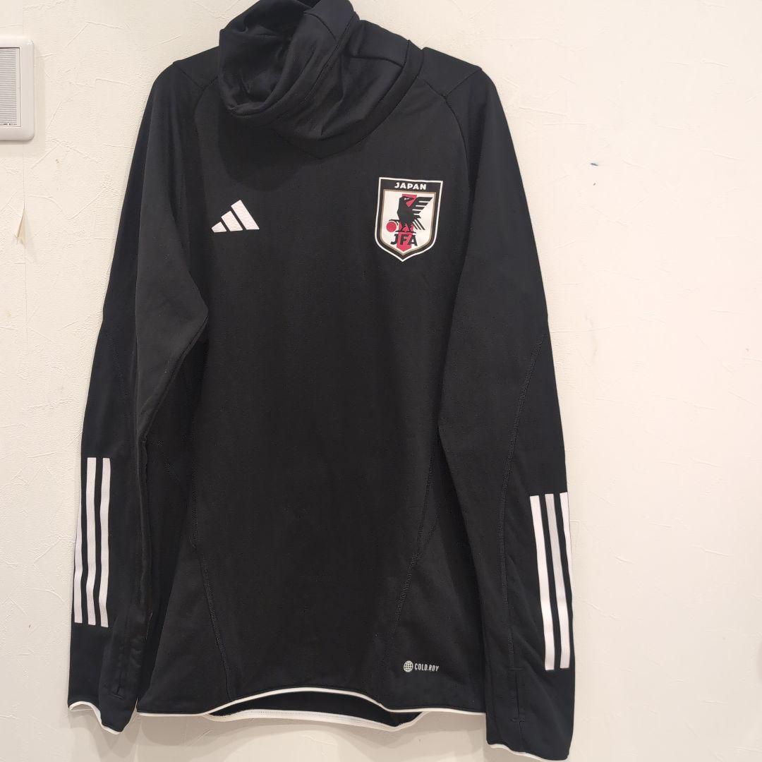 adidas 日本代表 フード付きジャージ ブラック　３XＬサイズ　トレーニング adidas 日本代表 フード付きジャージ 3XLサイズ 非売品 adidas 日本