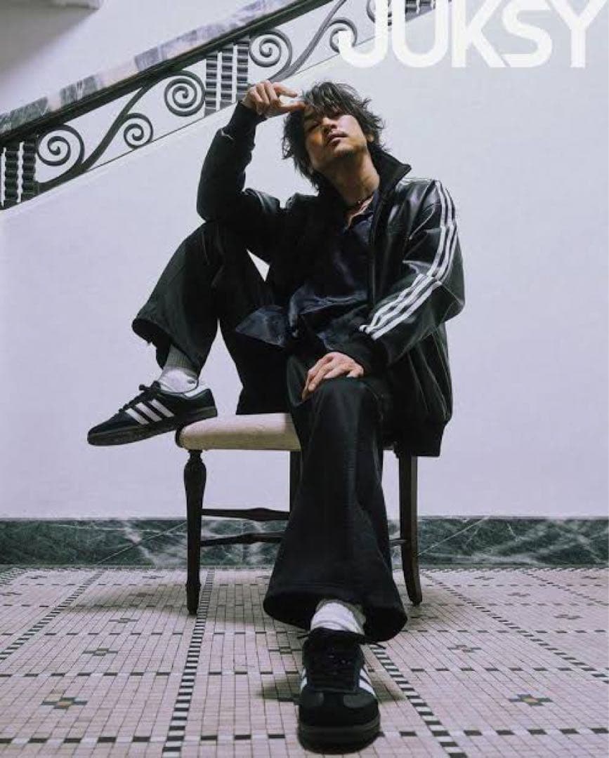 窪塚洋介さん着用 adidas トラックジャケット フェイクレザー - メルカリ