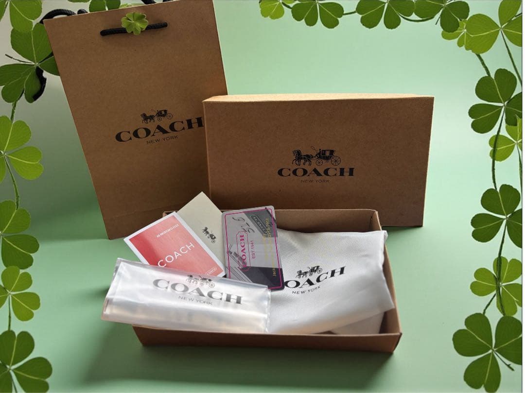 《新品》COACH 長財布ネイビー