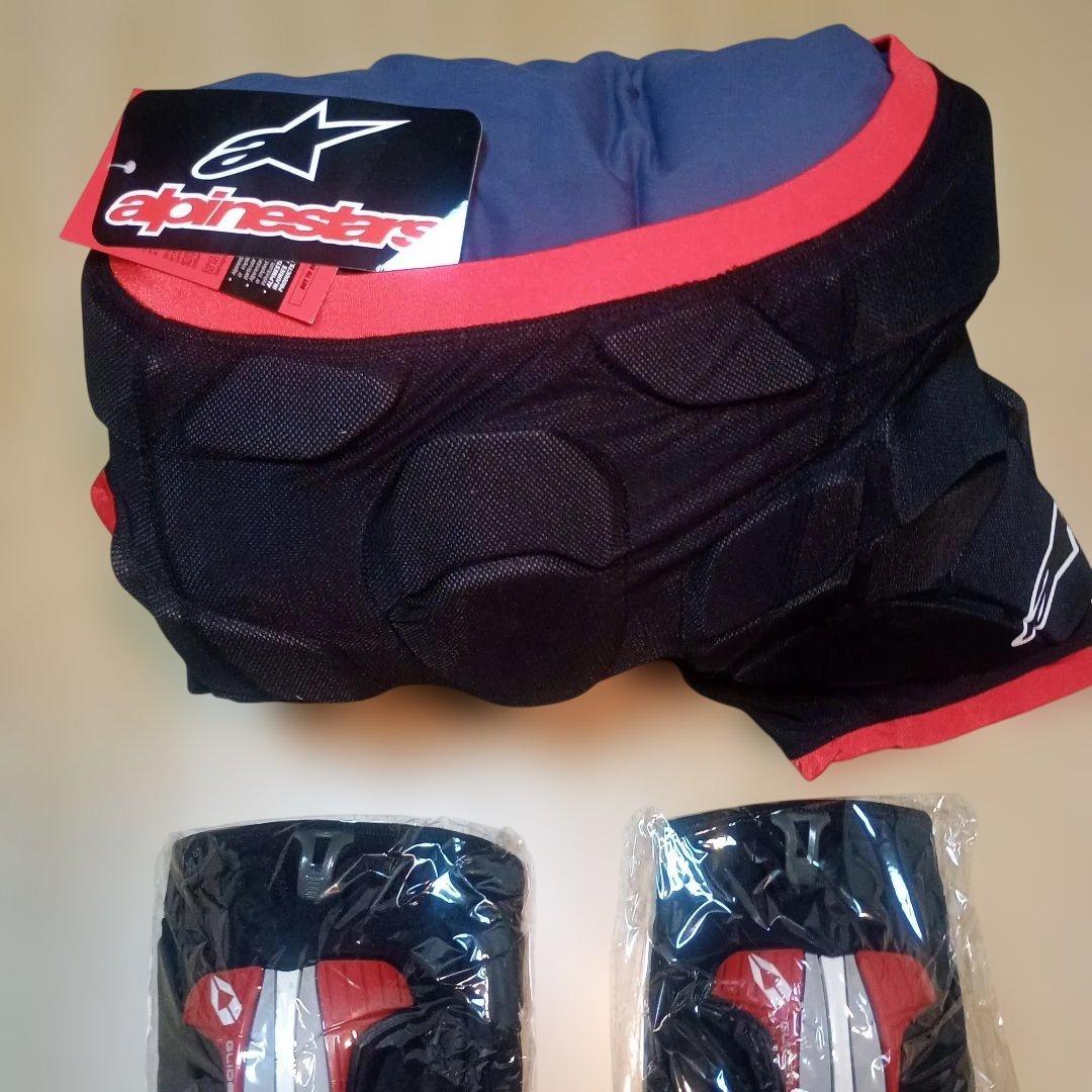 Alpinestarsパンツ プロテクター 未使用3点セット ショーツ 膝 肘