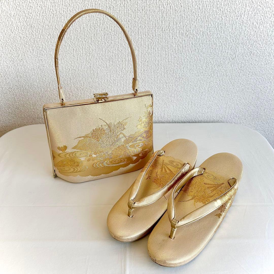 神田 胡蝶 草履バッグセット - メルカリ
