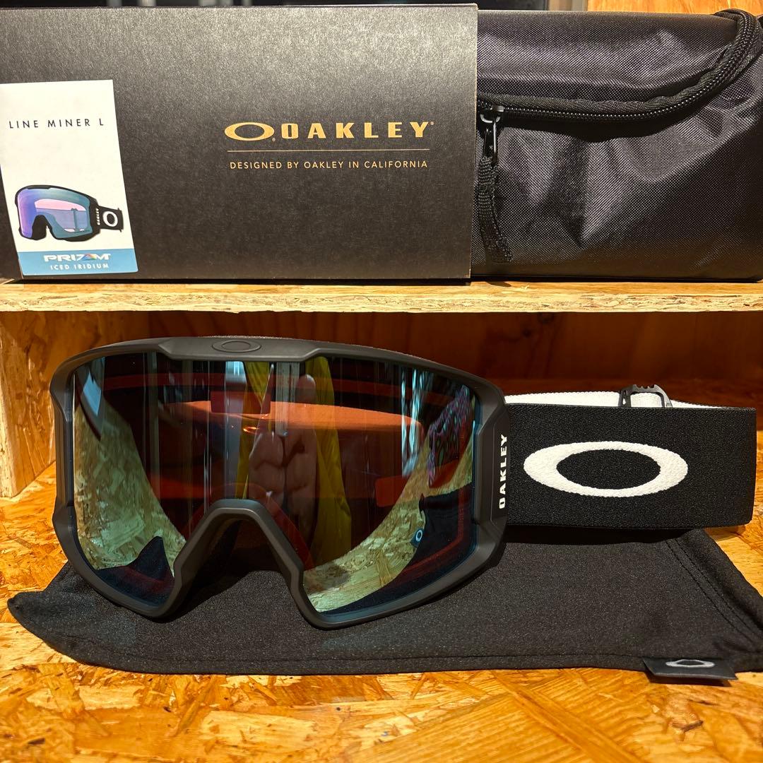 年始セールOAKLEY LINEMINER L マットブラック 新品 Oakley Line Miner™ L Snow Goggles - Matte Black - Prizm Snow Black
