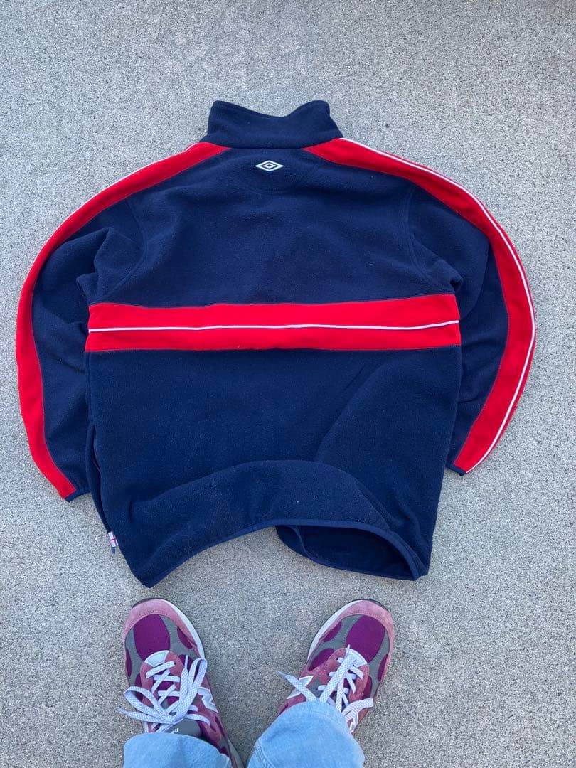 入手困難】アンブロxイングランド代表/ビンテージフリースジャケットM