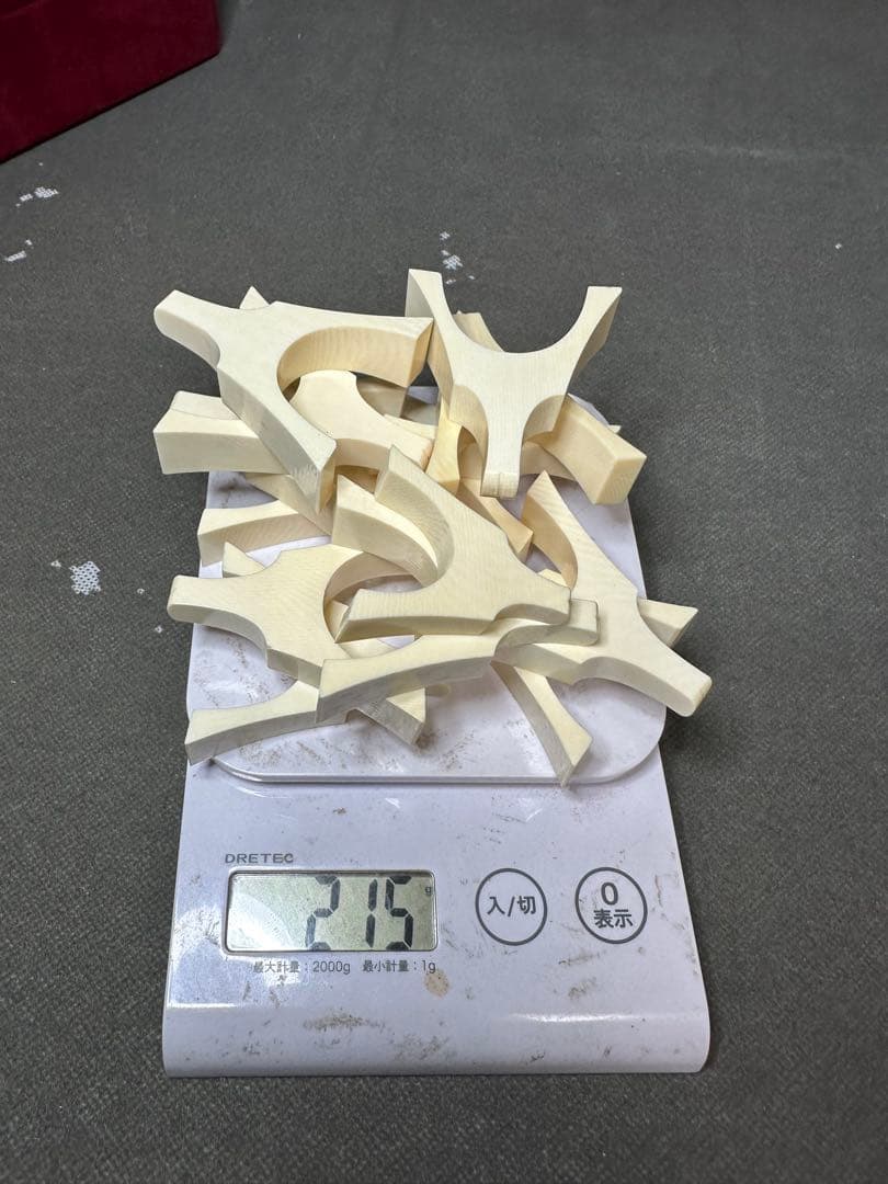 琴柱 筝柱 天然素材 14個セット 和楽器御琴箱付 和琴 琴用