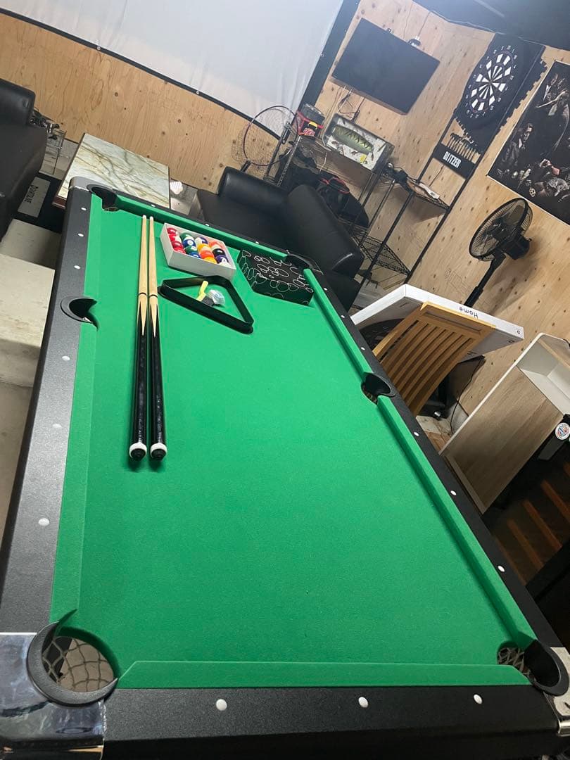 ビリヤードテーブル 6フィート ビリヤードテーブル 6フィート 球 キュー フルセット チョーク 本格的