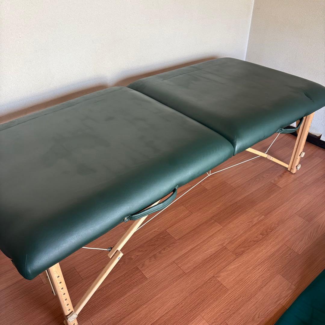 EARTHLIFTE 折りたたみベッド グリーン　マッサージ　アースライト 2026年最新】アースライト ベッドの人気アイテム - メルカリ