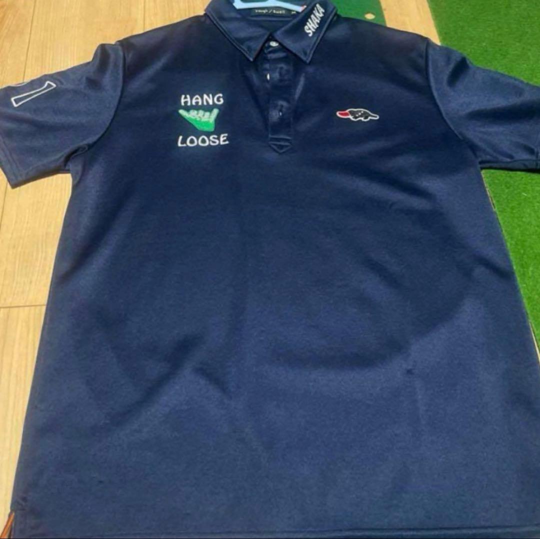 ラフ＆スウェル　ゴルフウェア　ネイビー　Ｍサイズ used 美品 ラフ＆スウェル ゴルフウェア ネイビー Mサイズ used 美品