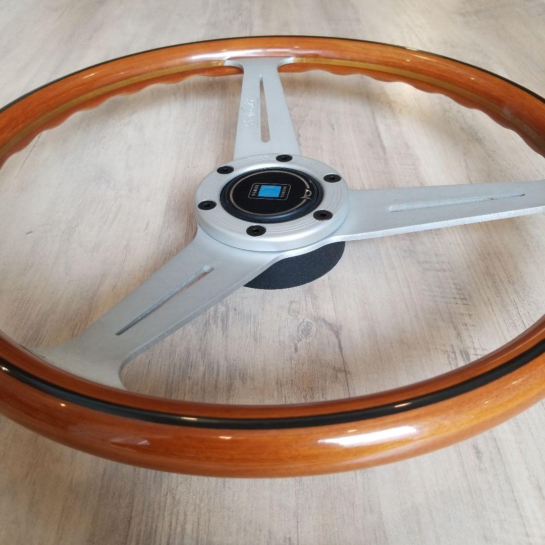 NARDI☆ナルディクラシックVITEウッドステアリング/シルバースポーク