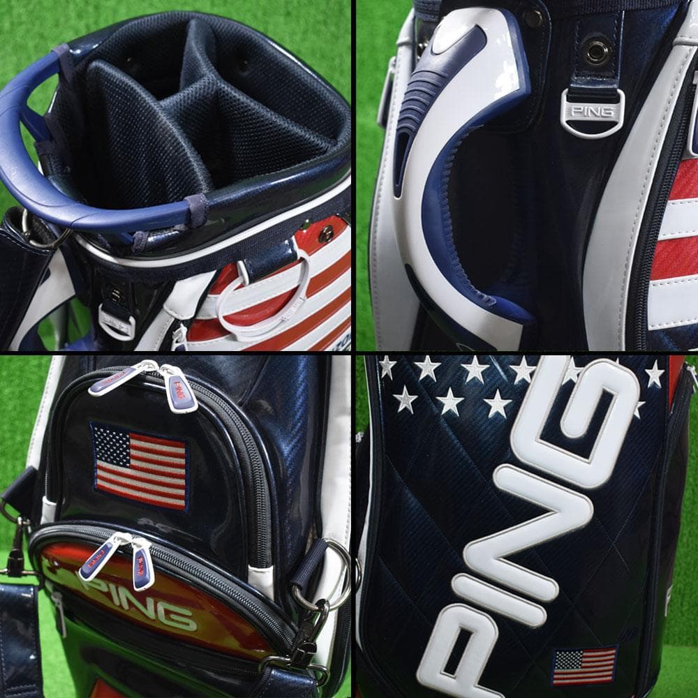 PING/ピン ゴルフ キャディバッグ9型【ネイビー】美品！