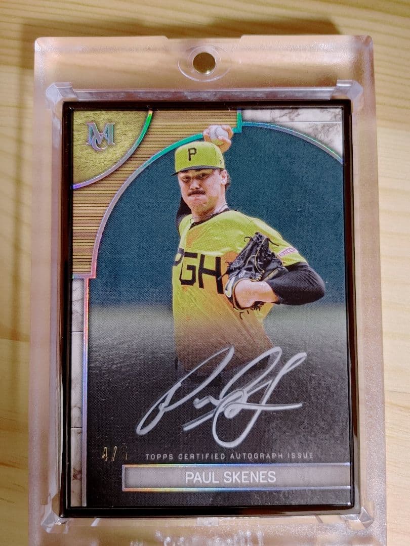 5枚限定 Paul Skenes 直筆サインカード - メルカリ