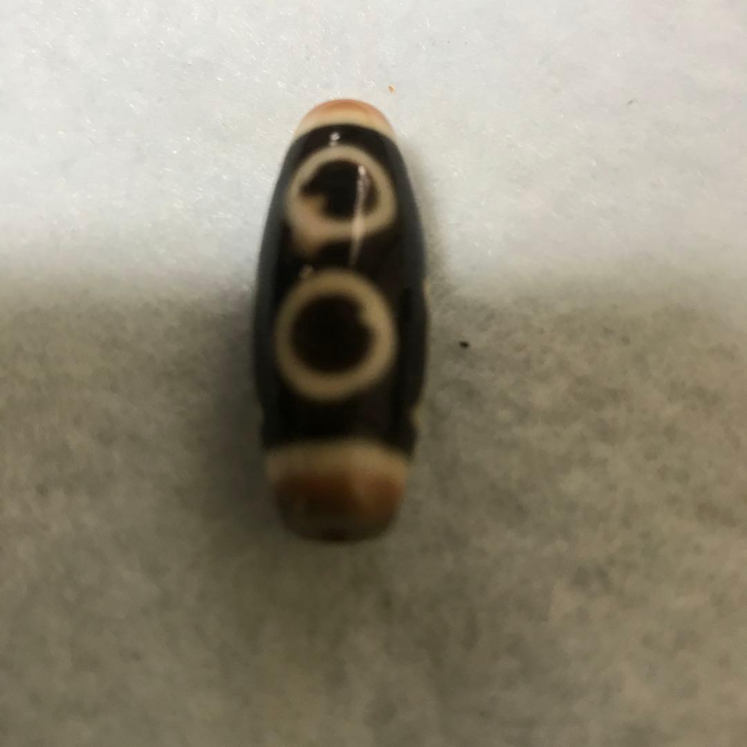 ユ*ー様 超激レア珍品‼︎ 特別出品!　小盧至純　三色三眼天珠　黒朱砂　通常10