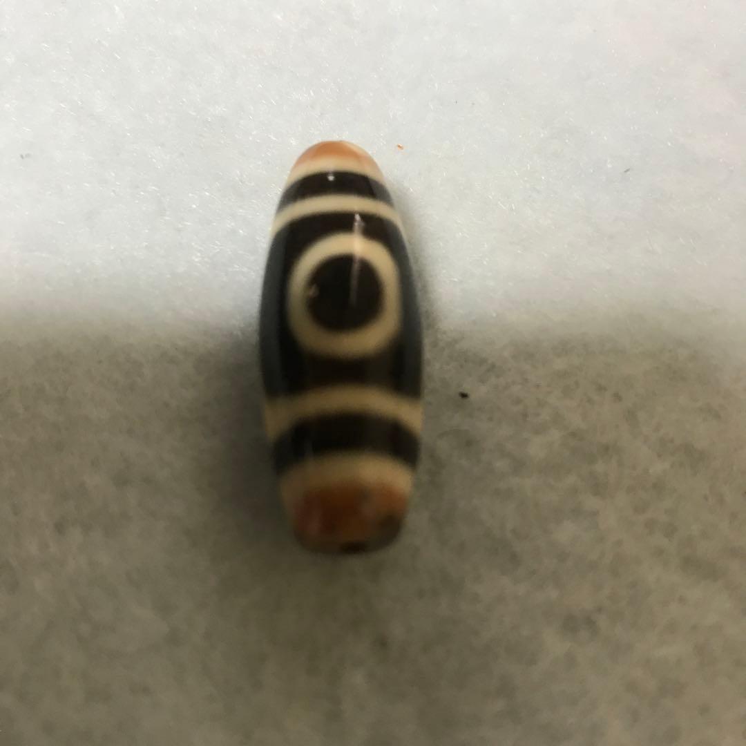 ユ*ー様 超激レア珍品‼︎ 特別出品!　小盧至純　三色三眼天珠　黒朱砂　通常10